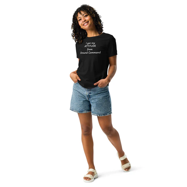 "ATTITUDE" Women's Relaxed T-Shirt - Image 2