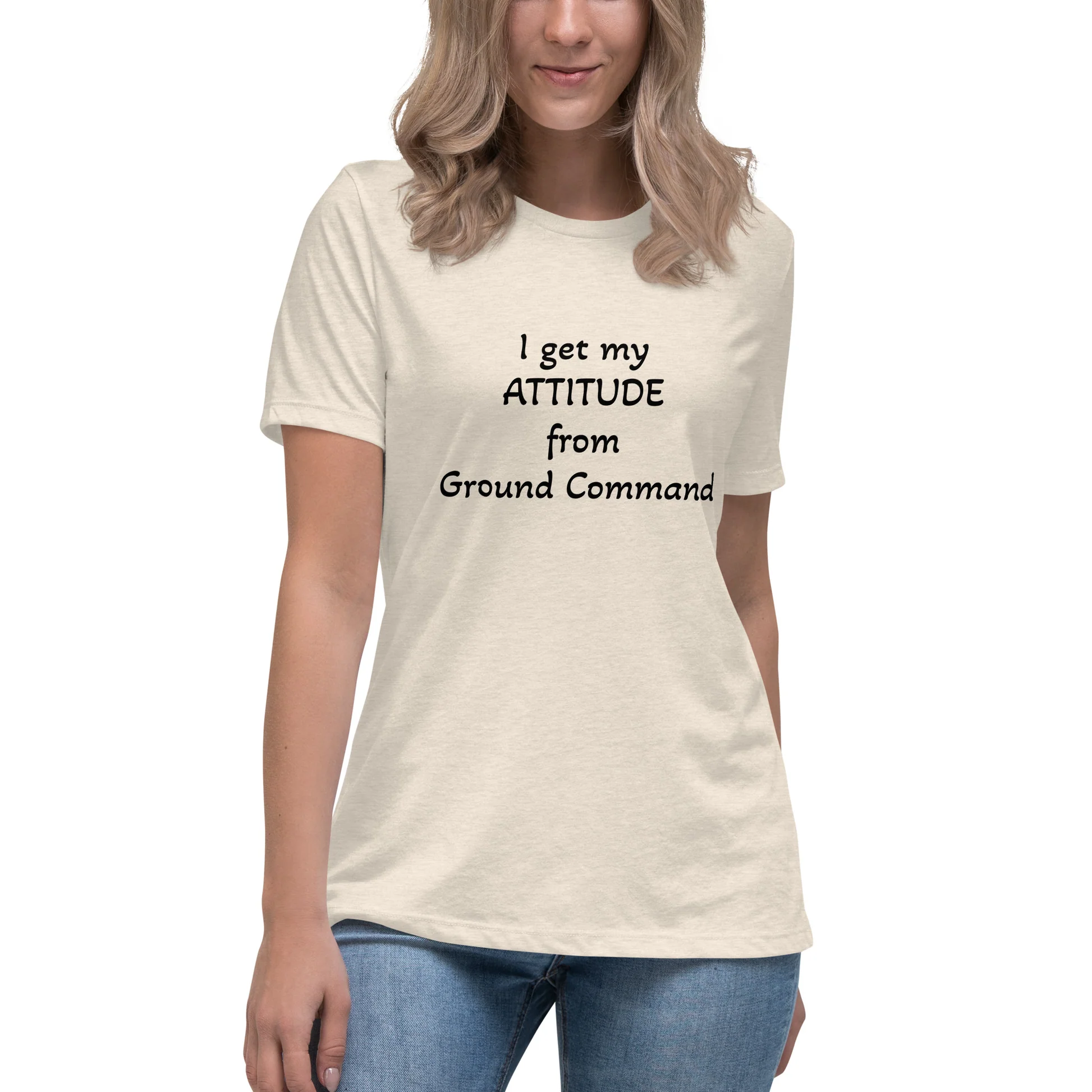 "ATTITUDE" Women's Relaxed T-Shirt - Image 3