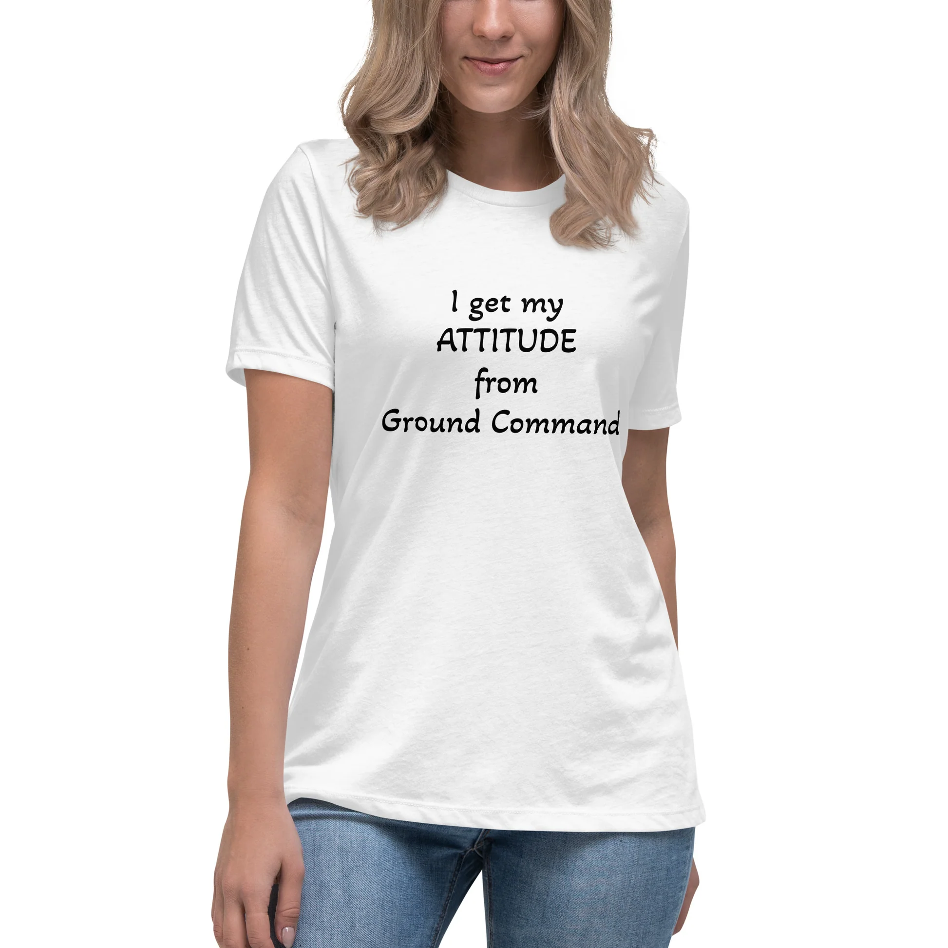 "ATTITUDE" Women's Relaxed T-Shirt - Image 2