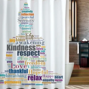 Inspirational Zen Buddha Shower Curtain - Color